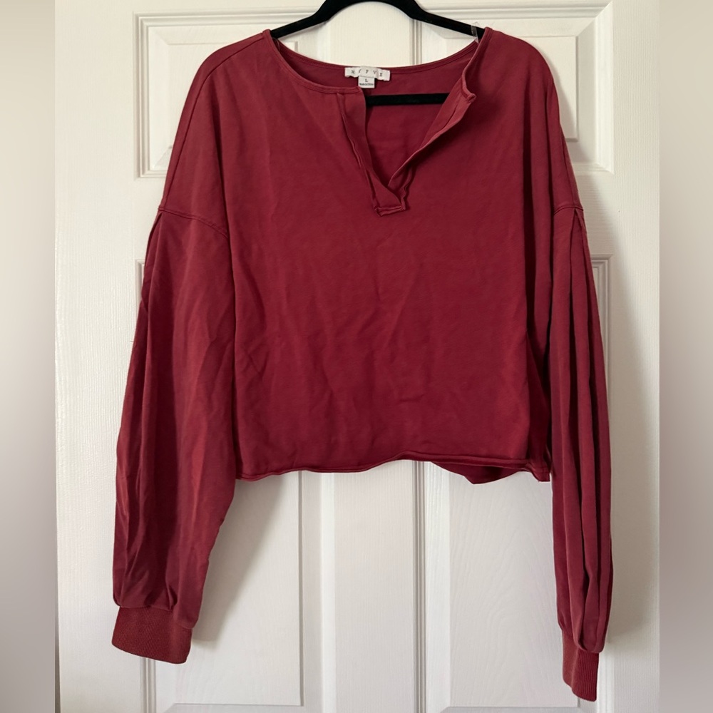 HYFVE Mineral Washed Long Sleeve Top